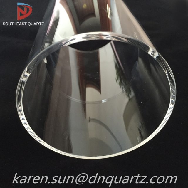 high purity clear quartz tube