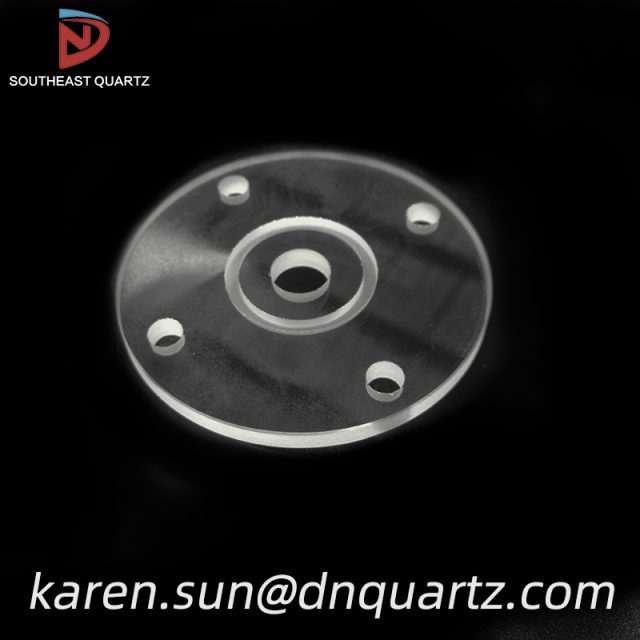 quartz plate with holes
