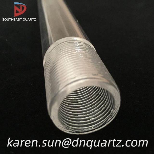 screw thread winding quartz tube